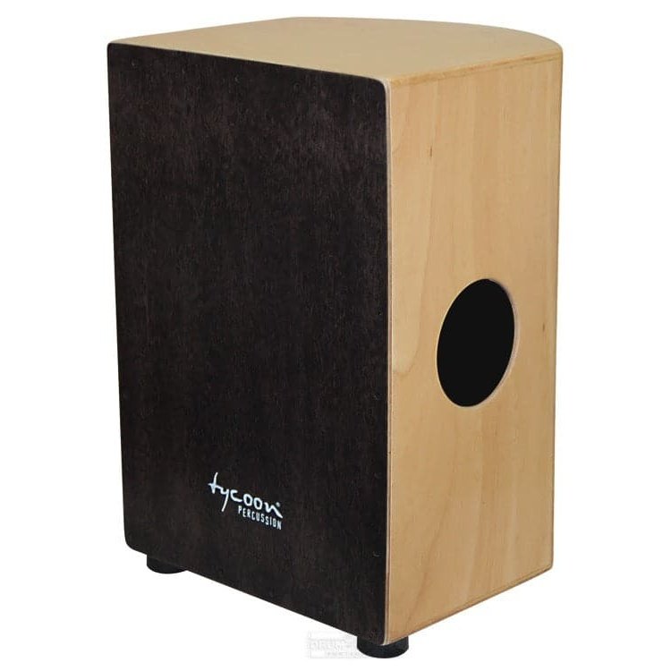 Tycoon Percussion 35 Roundback Series Cajon With Black Makah Burl Front Plate