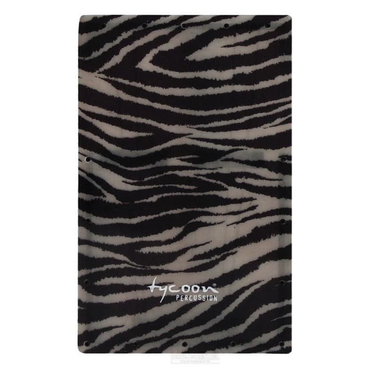 Tycoon Percussion Fiberglass Cajon Replacement Front Plate - Zebra Design