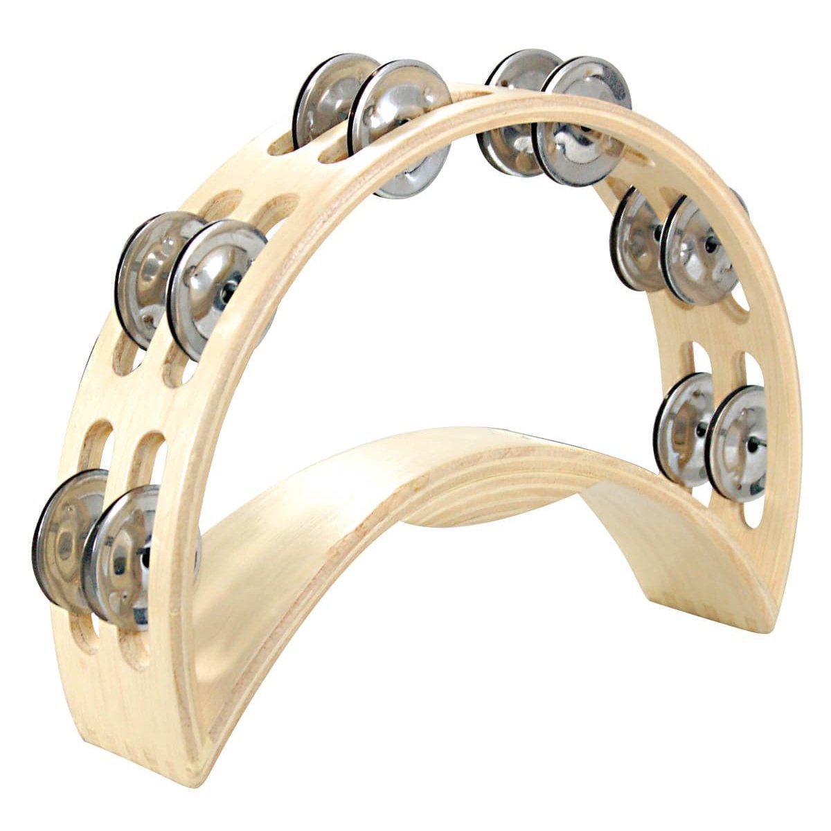 Tycoon Percussion Deluxe Wooden Moon Tambourine
