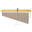 Tycoon 36 Chrome And Gold Chimes With Natural Finish Wood Bar