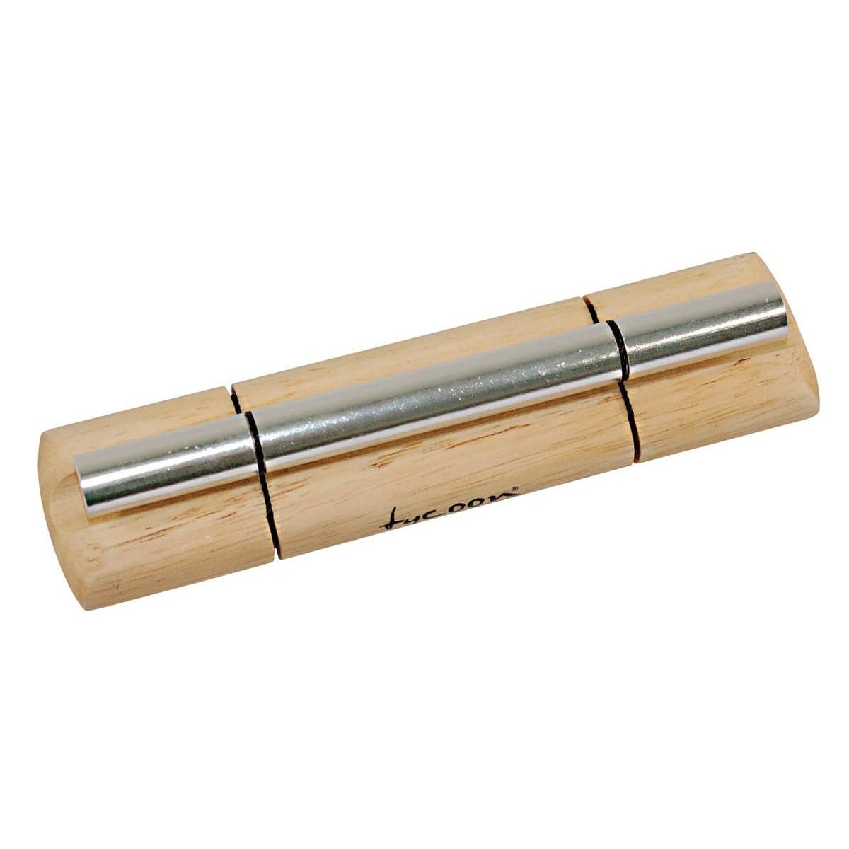 Tycoon Percussion Small Chrome Plated Chime On Siam Oak Bar