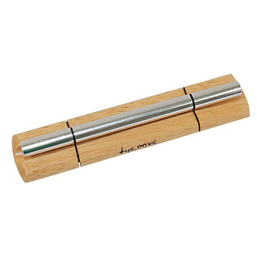 Tycoon Percussion Large Chrome Plated Chime On Siam Oak Bar