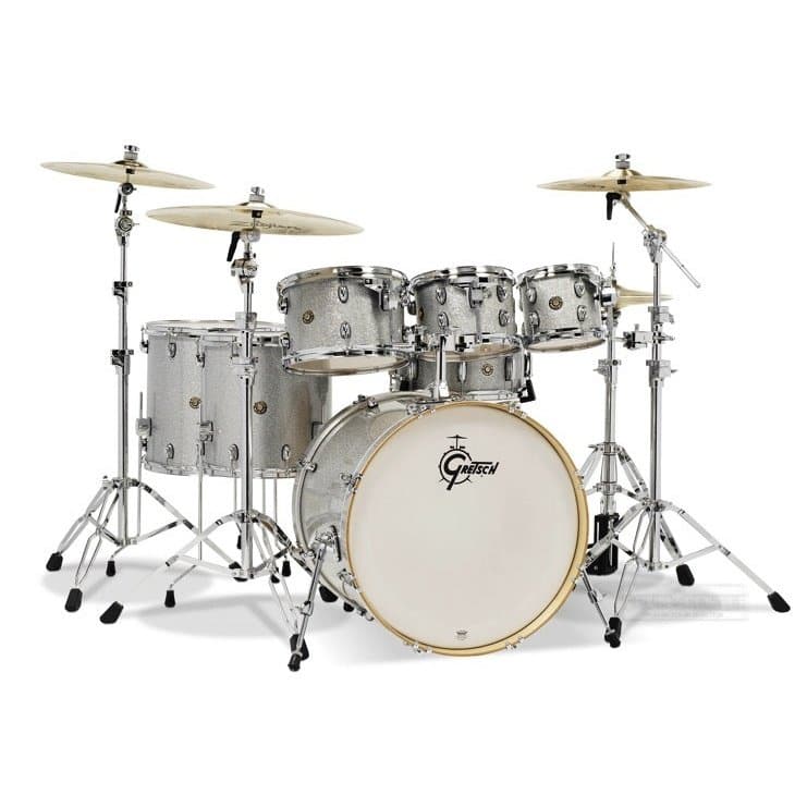 Gretsch Catalina Maple 7-Piece Drum Set- Silver Sparkle