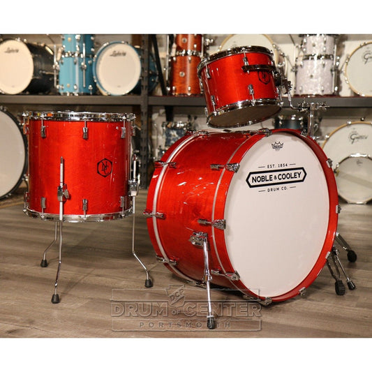 Noble & Cooley Horizon 3pc Drum Set Cherry Stain Gloss