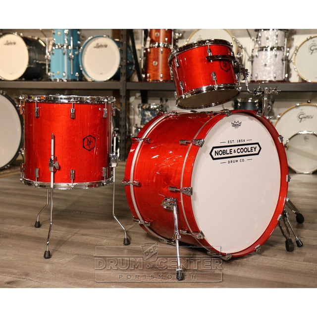 Noble & Cooley Horizon 3pc Drum Set Cherry Stain Gloss