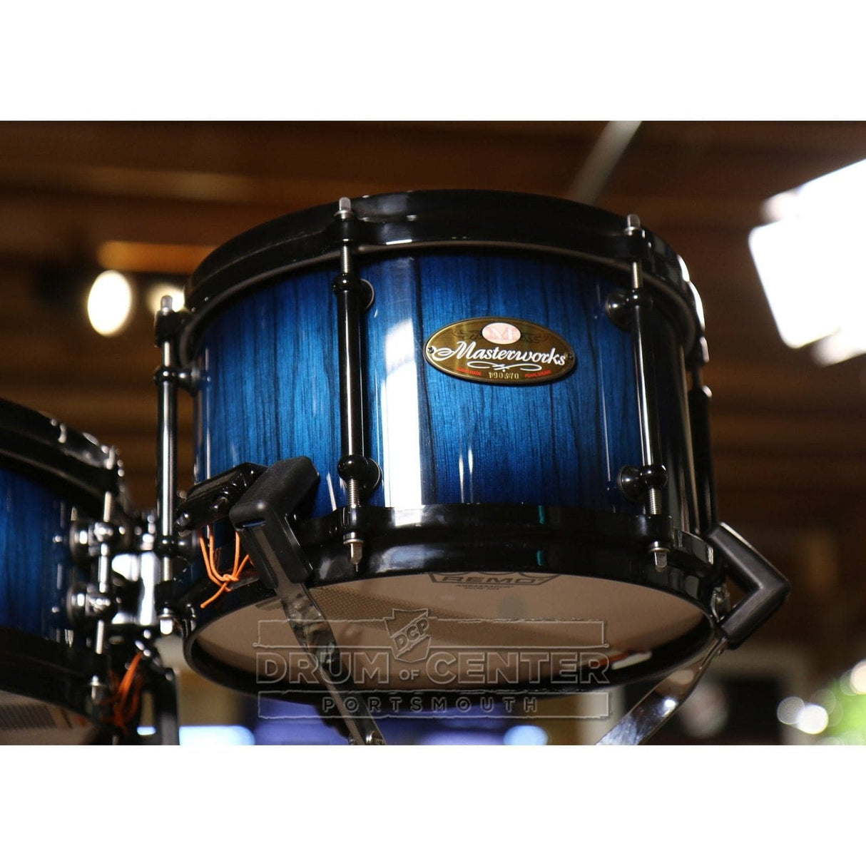 Pearl Masterworks 6pc Drum Set - Artisan Blueburst w/Black Chrome Hardware