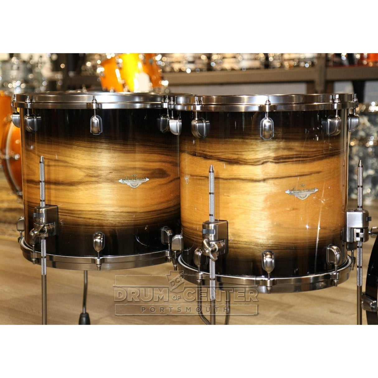 Tama Starclassic Maple 4pc Drum Set 22/12/14/16 Natural Pacific Walnut Burst w/Smoked Black Hw