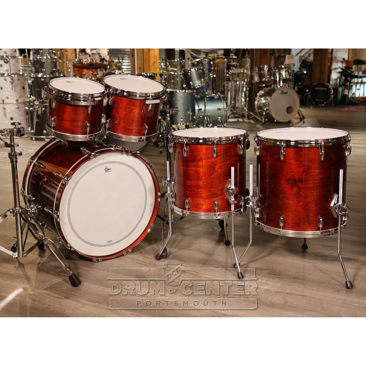 Gretsch USA Custom 5pc Drum Set 70s Walnut Gloss