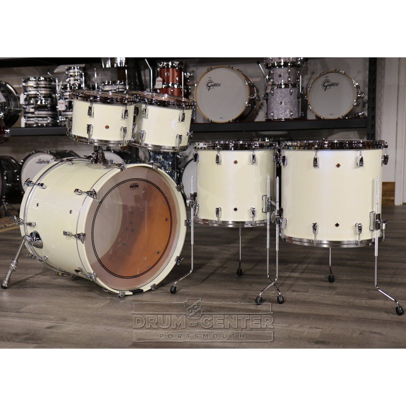 Yamaha Absolute Hybrid 5pc Drum Set Polar White