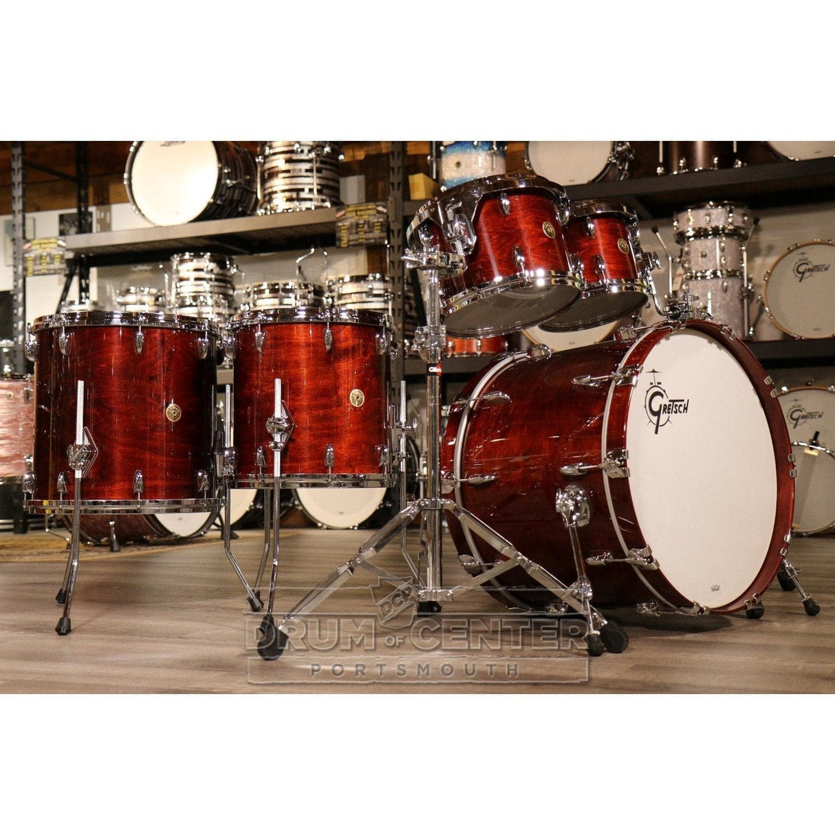 Gretsch USA Custom 5pc Drum Set 70s Walnut Gloss