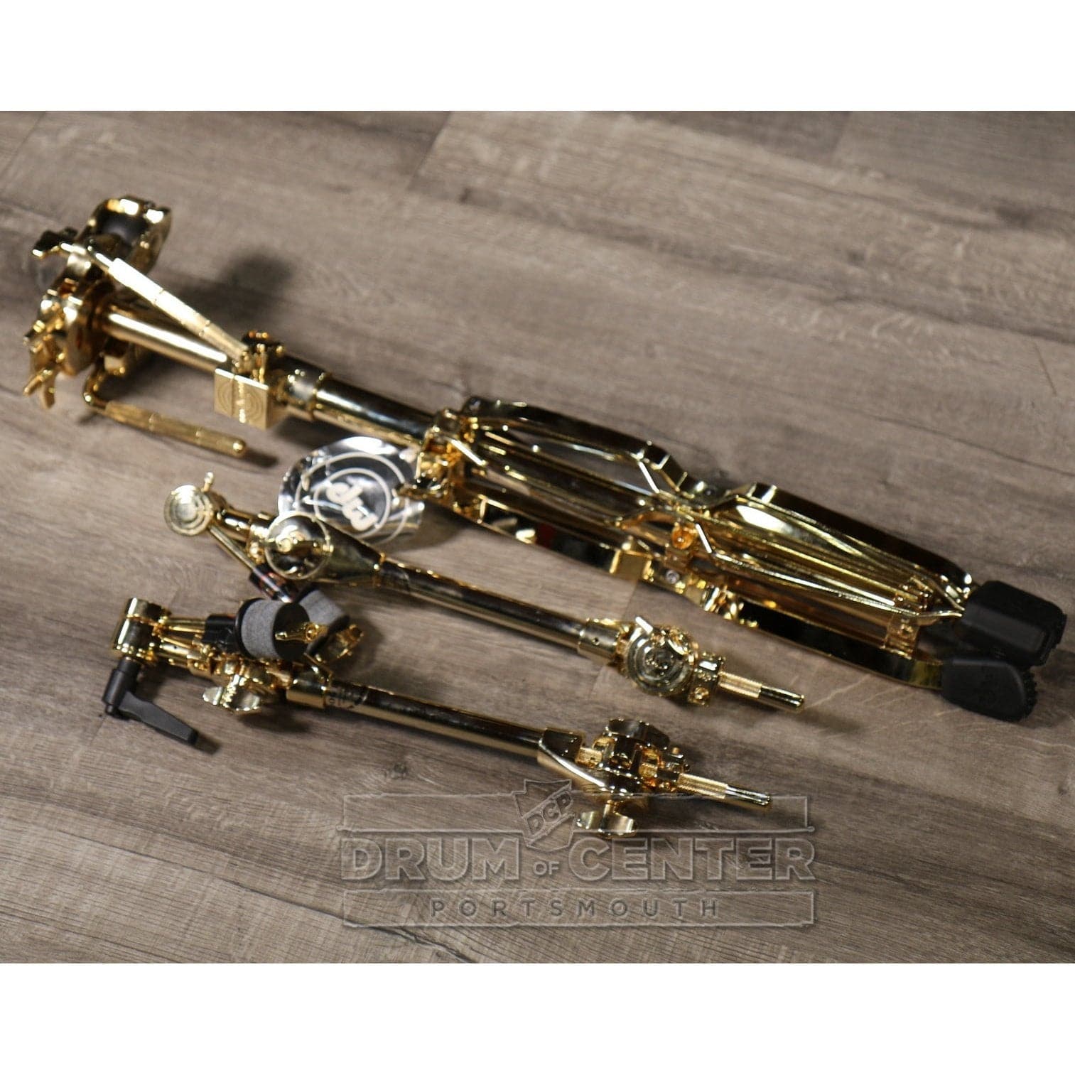 DW DWCP9799GD 9000 Series Heavy Duty Double Cymbal Stand Gold