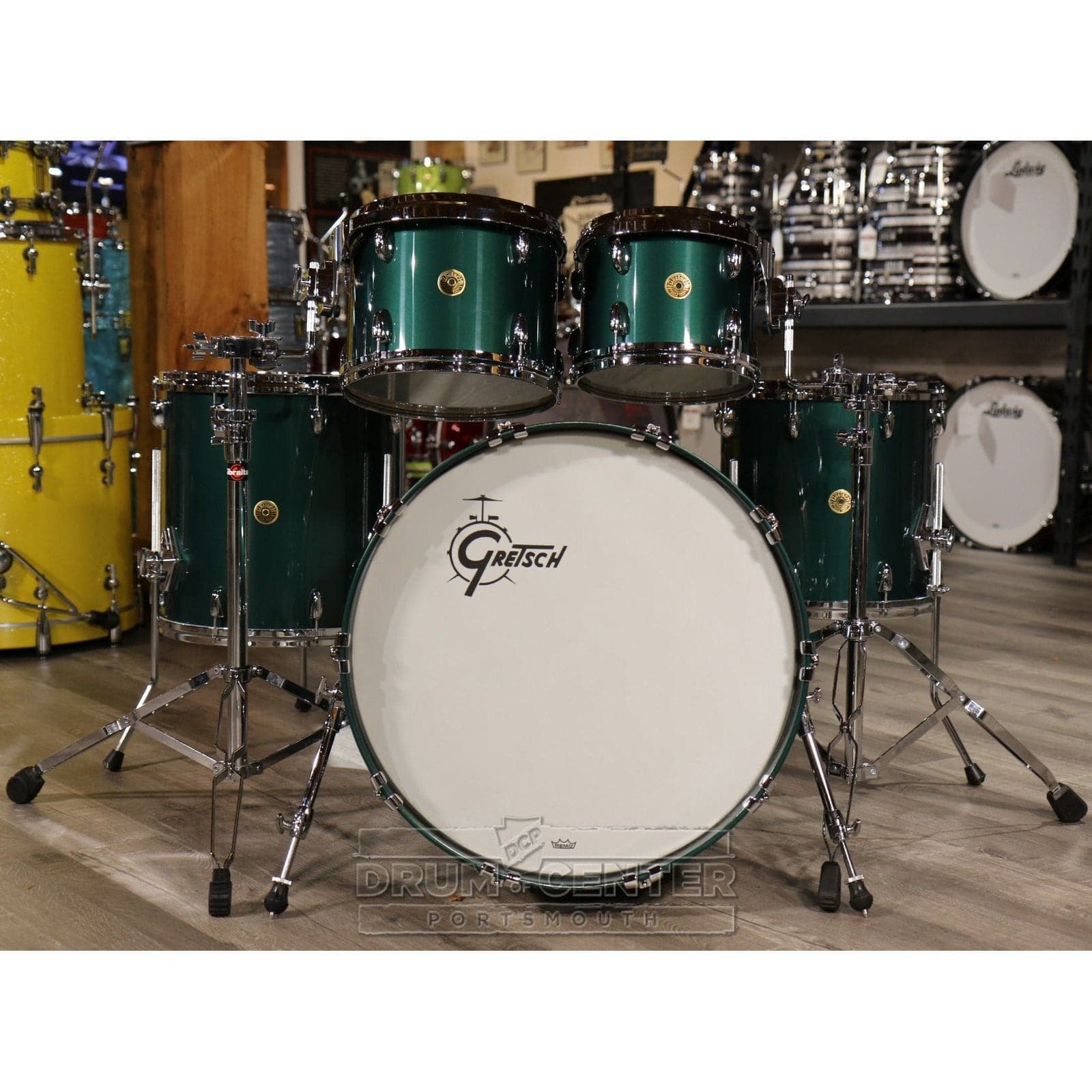 Gretsch USA Custom 5pc Drum Set Cadillac Green Gloss