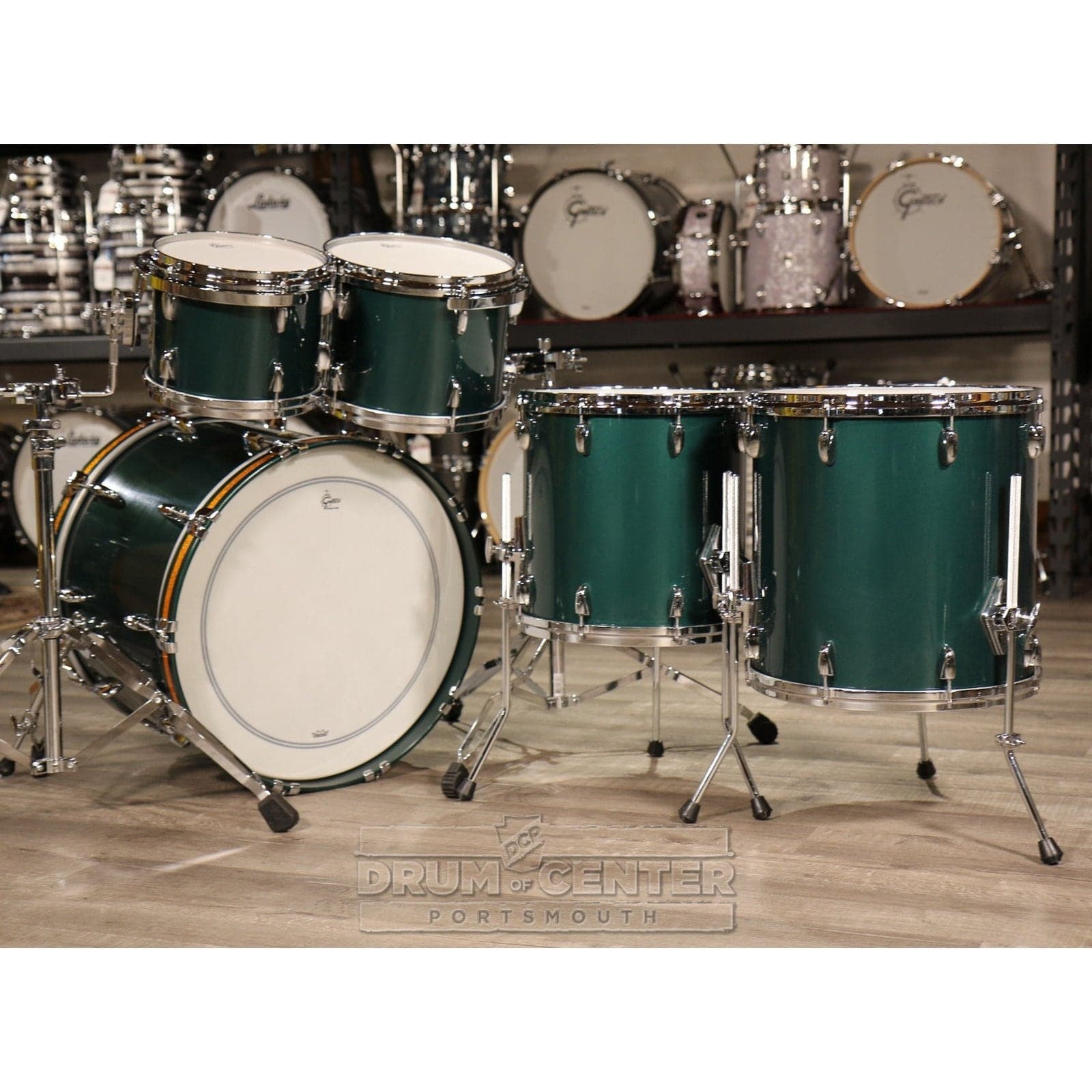 Gretsch USA Custom 5pc Drum Set Cadillac Green Gloss