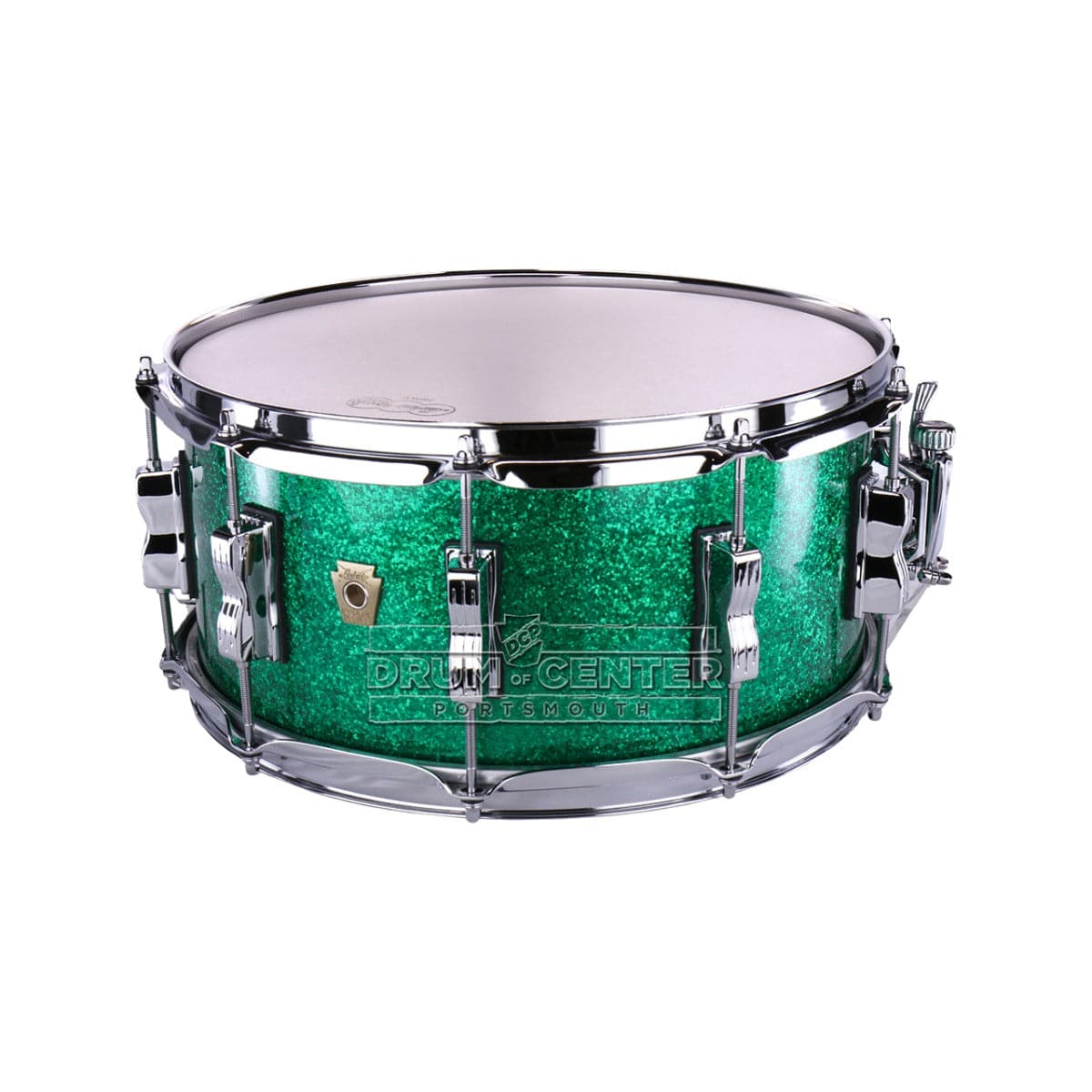 Ludwig Classic Maple Snare Drum 14x6.5 - Green Sparkle