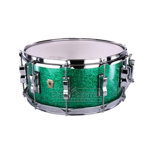 Ludwig Classic Maple Snare Drum 14x6.5 - Green Sparkle