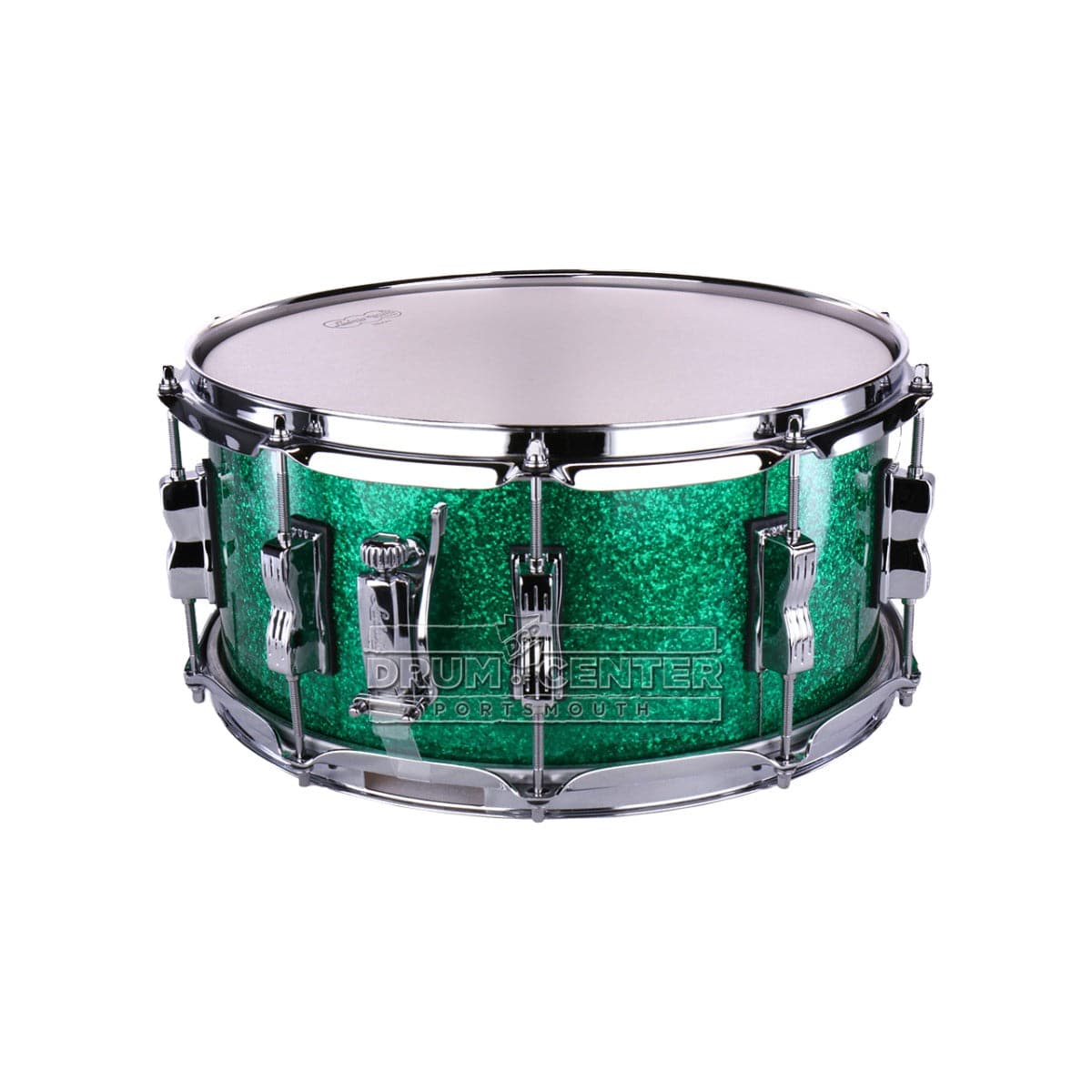 Ludwig Classic Maple Snare Drum 14x6.5 - Green Sparkle