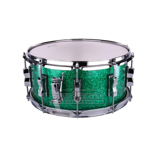Ludwig Classic Maple Snare Drum 14x6.5 - Green Sparkle