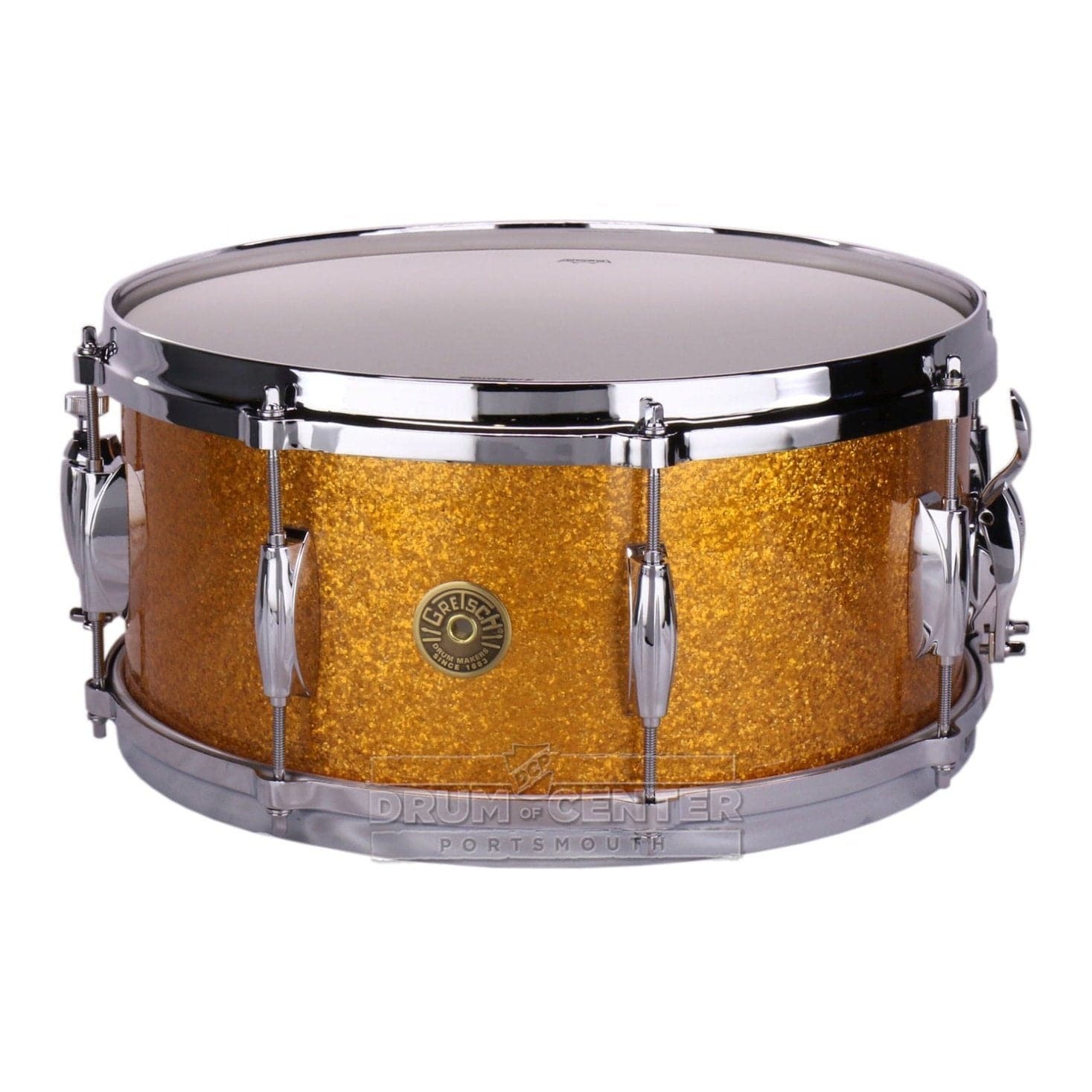 Gretsch USA Custom Snare Drum 14x6.5 8-Lug Gold Sparkle