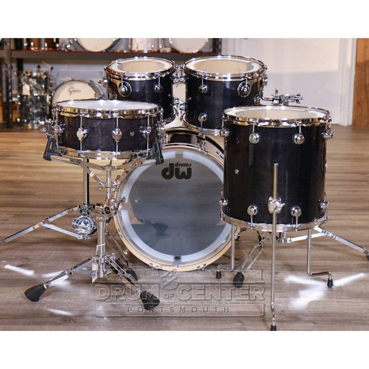 DW Performance 5pc Drum Set 20/10/12/14/14 Ebony Stain