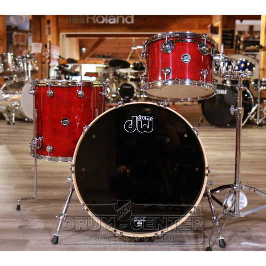 DW Performance 3pc Drum Set 22/13/16 Cherry Stain