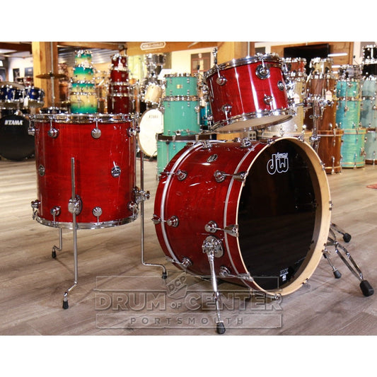 DW Performance 3pc Drum Set 22/13/16 Cherry Stain
