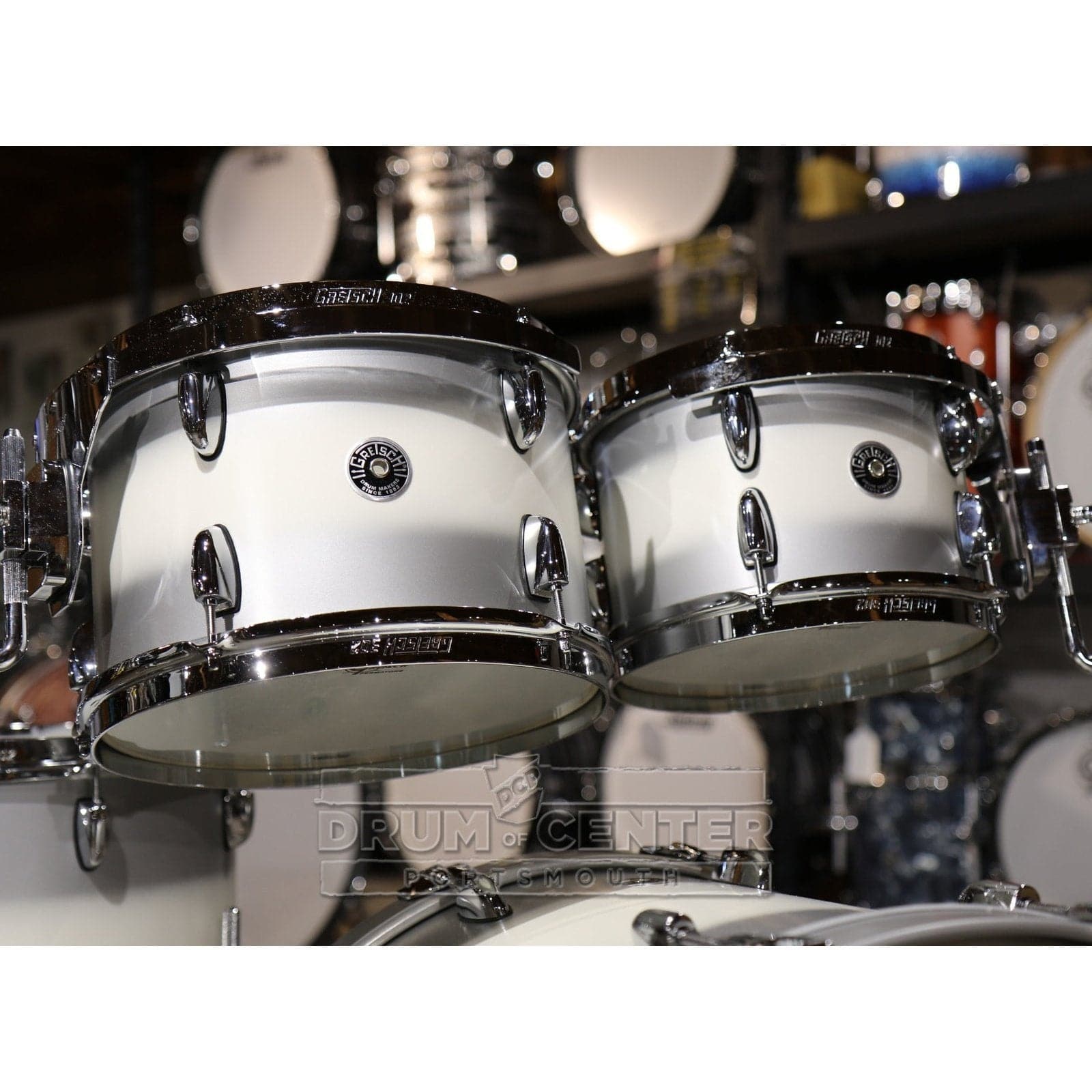 Gretsch Brooklyn 4pc Euro Drum Set Silver Mist Duco