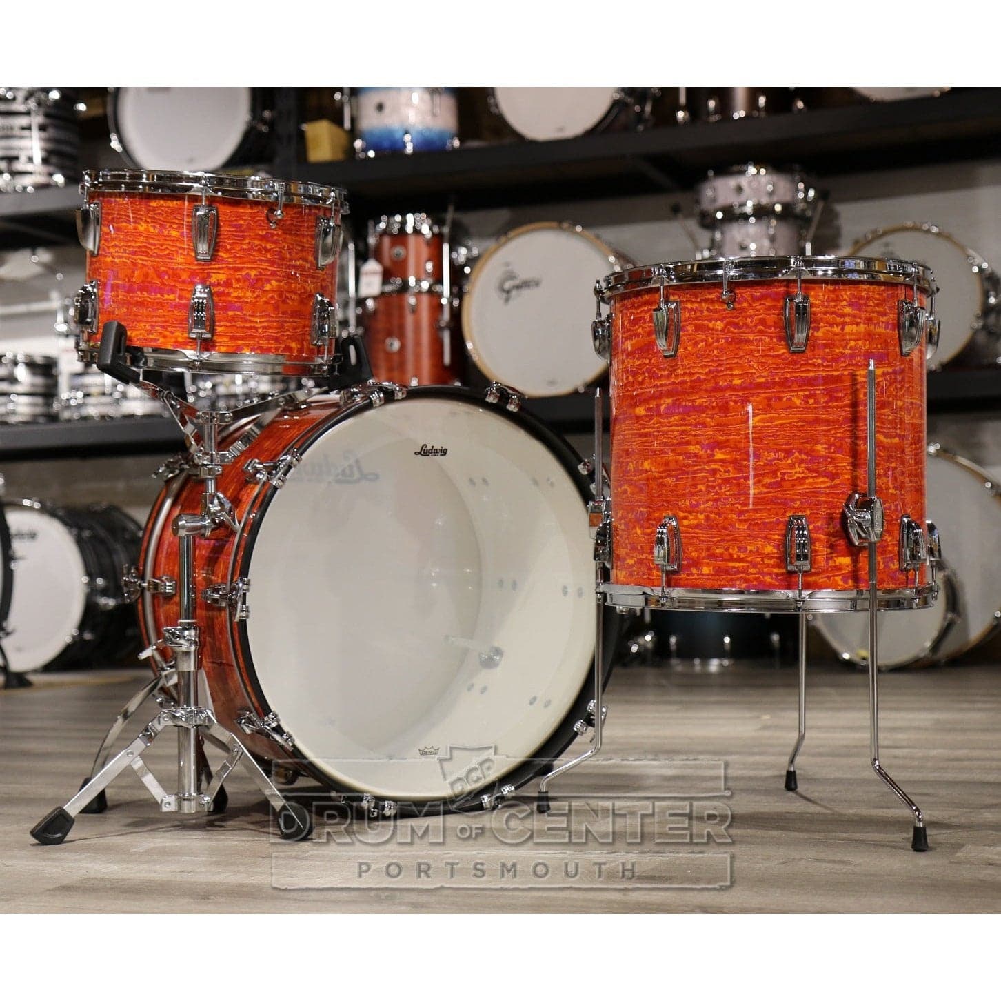 Ludwig Legacy Maple 3pc "Densmore" Drum Set Mod Orange | DCP