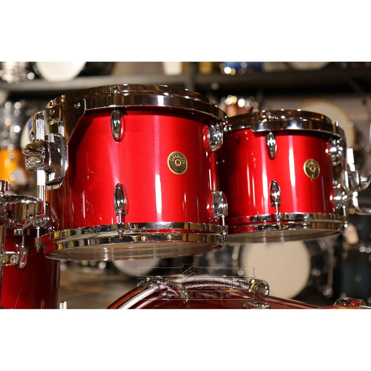 Gretsch USA Custom 5pc Drum Set Candy Apple Red Gloss