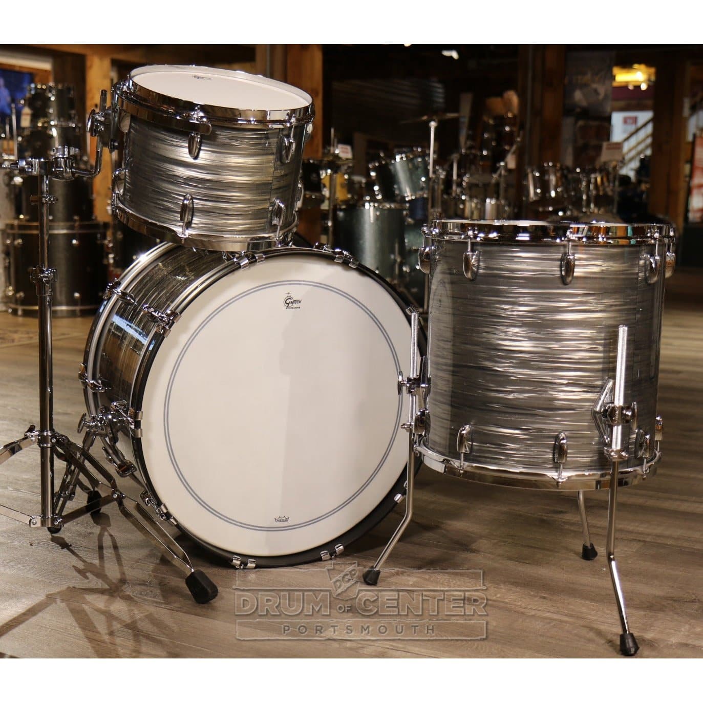Gretsch Brooklyn 3pc Rock Drum Set Grey Oyster