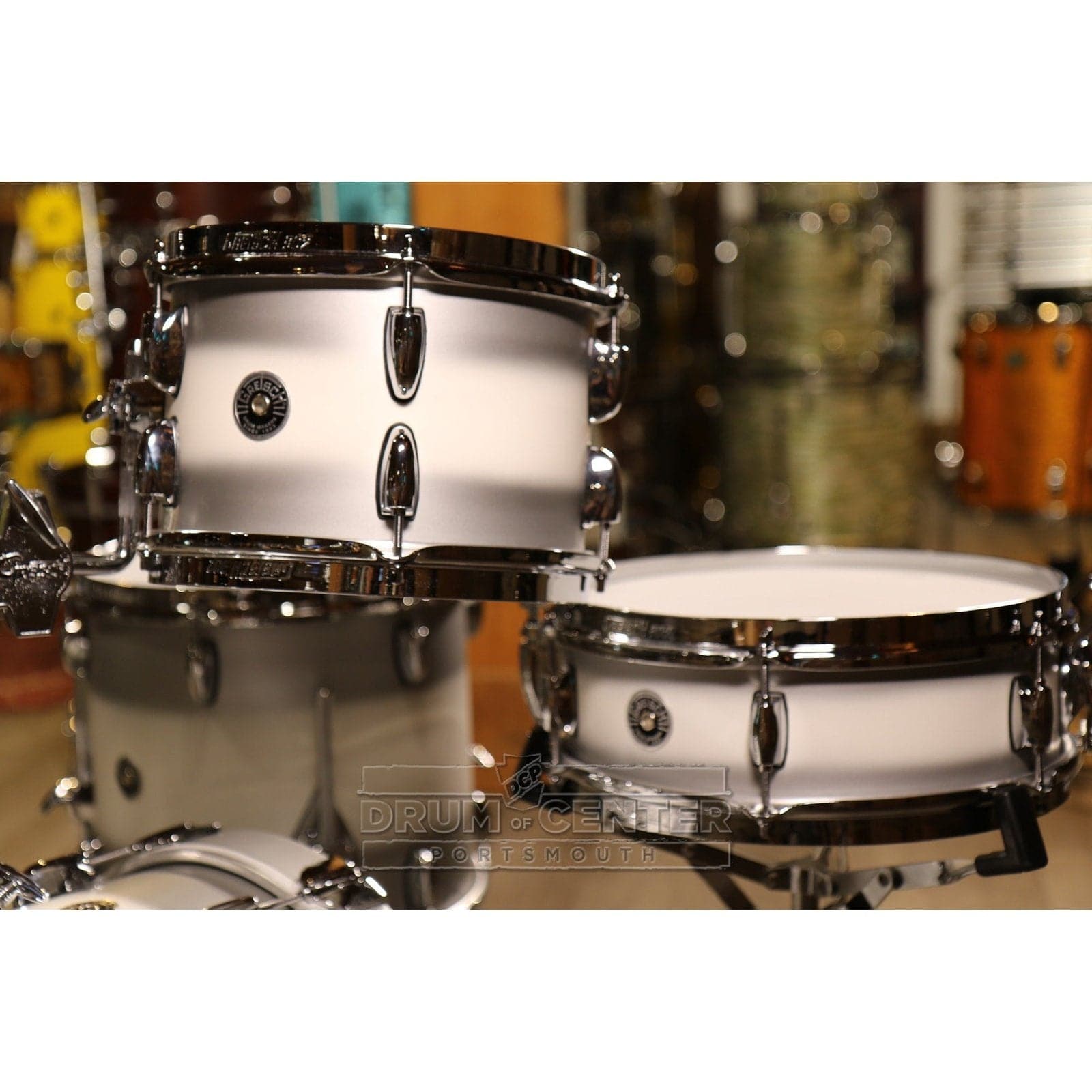 Gretsch Brooklyn 4pc Micro Drum Set Silver Mist Duco