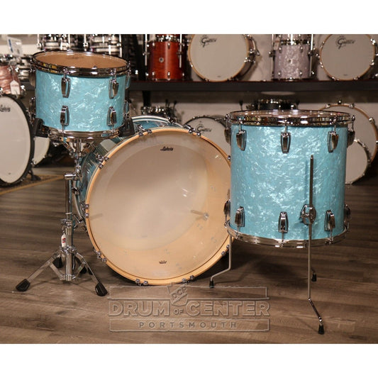 Ludwig Classic Maple 3pc Drum Set 24/13/16 Glacier Blue