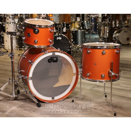 DW Performance 3pc Drum Set 24x18/13x9/16x14 Hard Satin American Rust