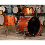 DW Performance 3pc Drum Set 24x18/13x9/16x14 Hard Satin American Rust