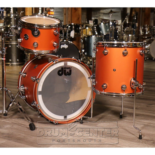 DW Performance 3pc Drum Set 20/12/14 Hard Satin American Rust