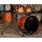 DW Performance 4pc Drum Set 22/10/12/16 Hard Satin American Rust