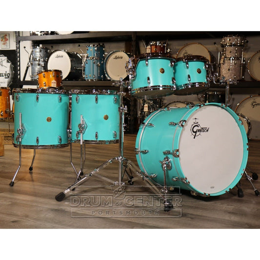 Gretsch USA Custom 5pc Drum Set Satin Seafoam Green