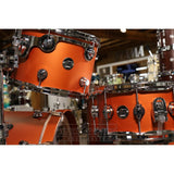 DW Performance 5pc Drum Set 24/13/16/18/14 Hard Satin American Rust