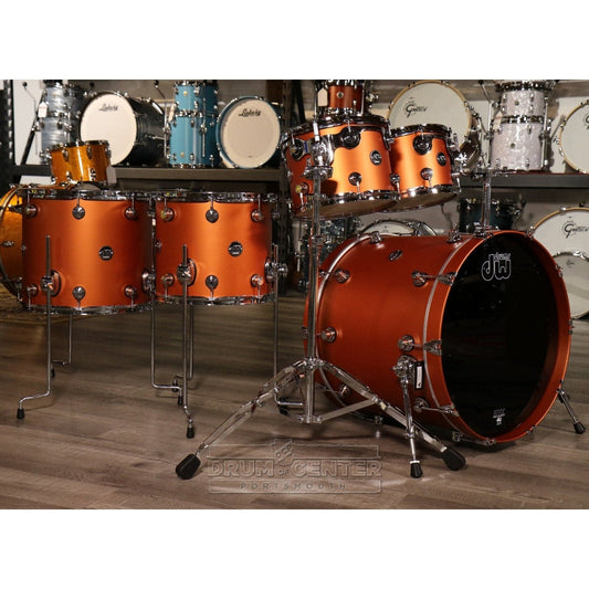 DW Performance 5pc Drum Set 22/10/12/14/16 Hard Satin American Rust