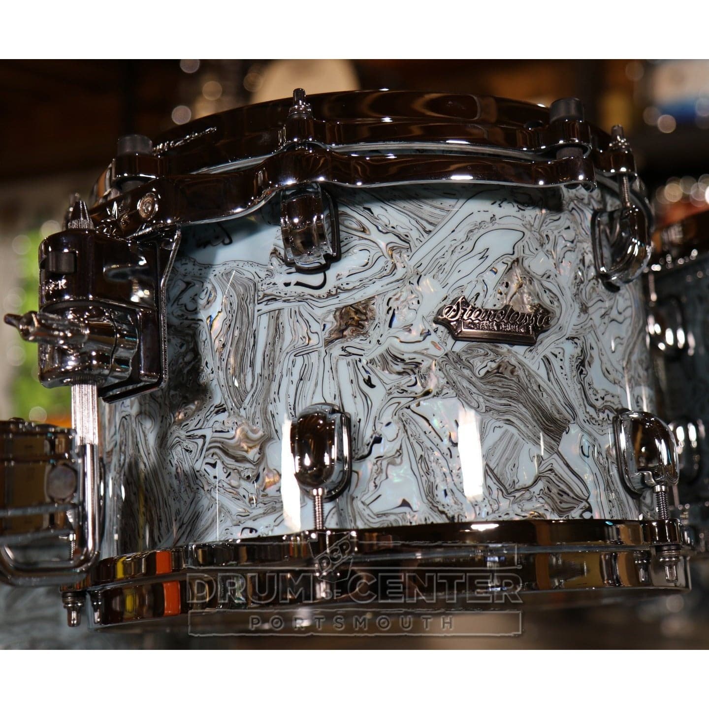 Tama Starclassic Maple 4pc Drum Set Sky Blue Swirl w/Chrome Hardware