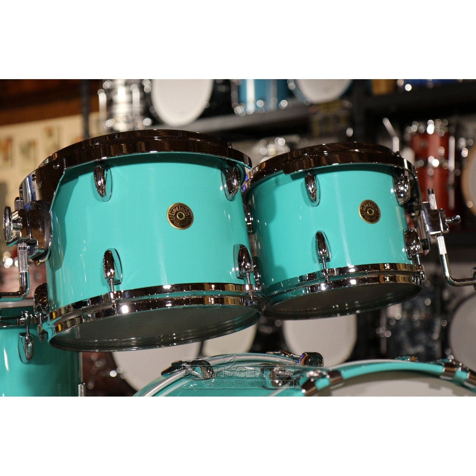 Gretsch USA Custom 5pc Drum Set Seafoam Green Gloss