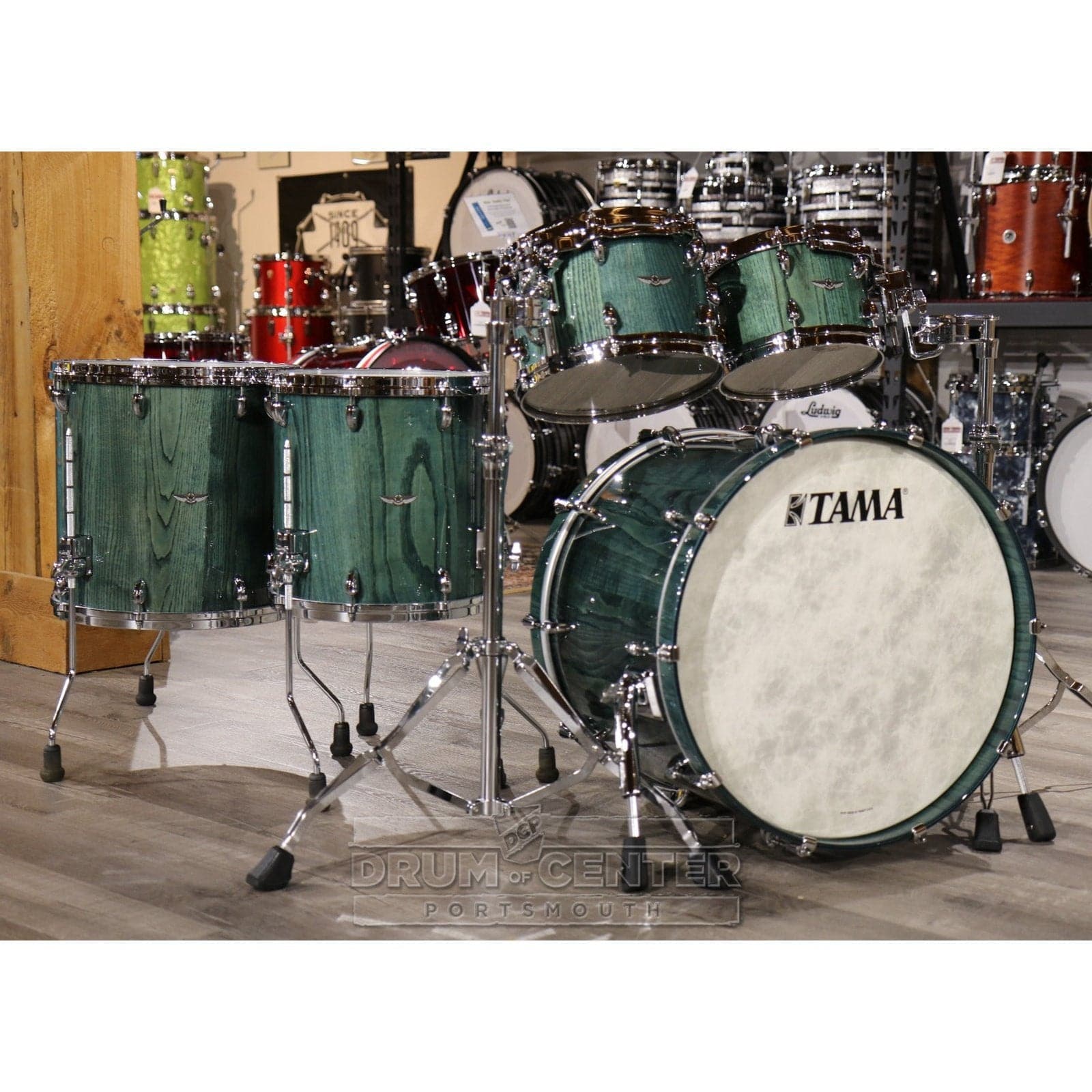 Tama Star Walnut 5pc Drum Set Light Indigo Japanese Chestnut