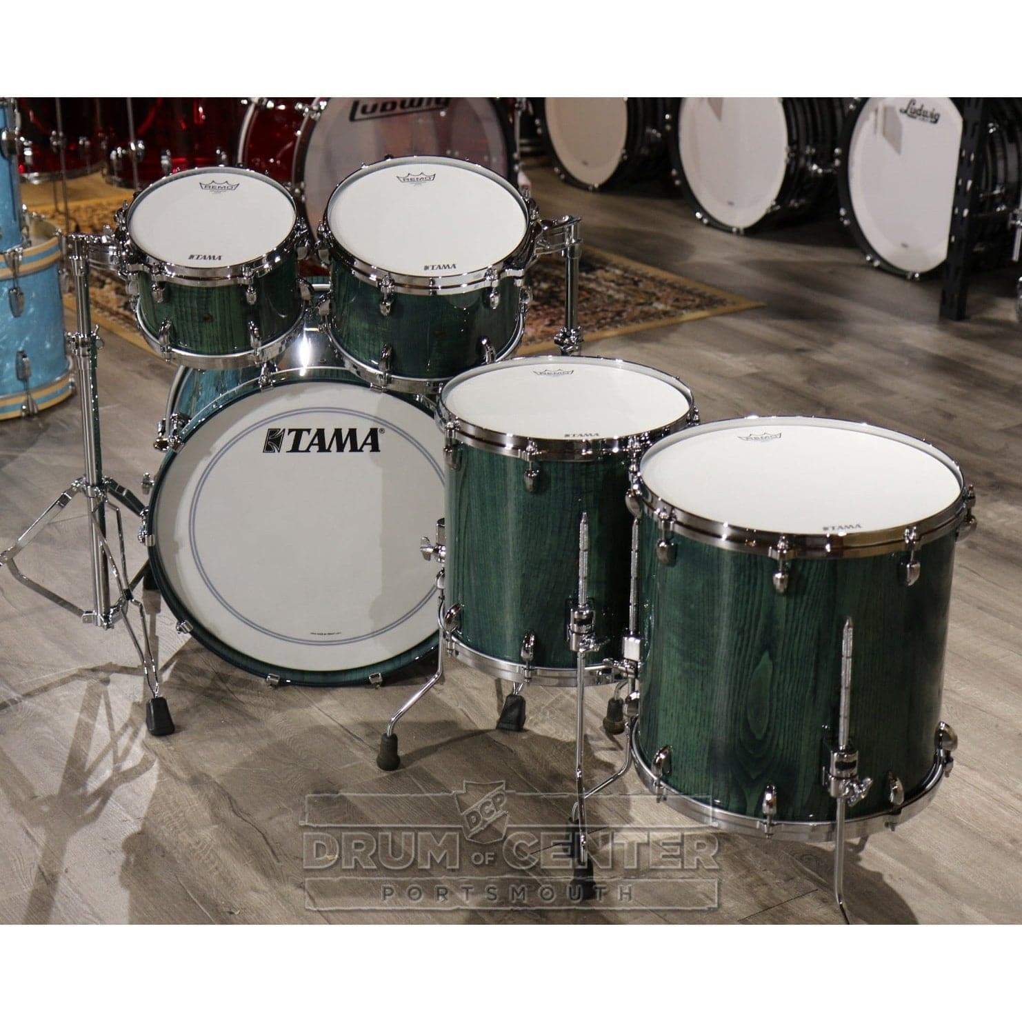 Tama Star Walnut 5pc Drum Set Light Indigo Japanese Chestnut