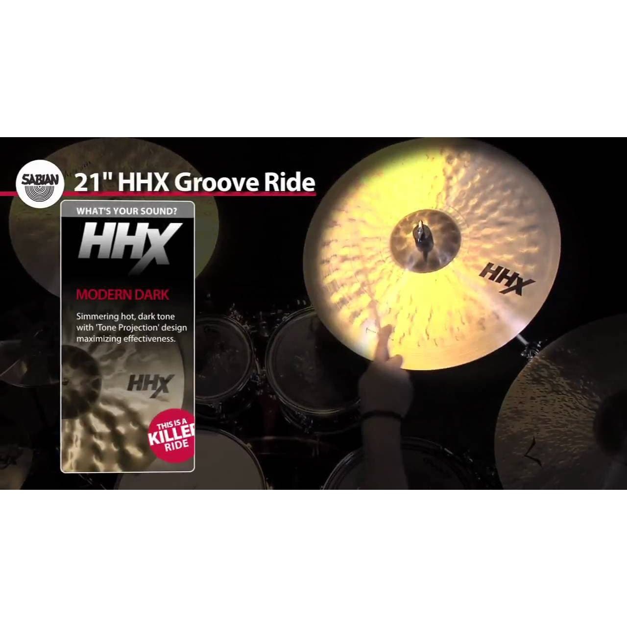 Sabian HHX Groove Ride Cymbal 21