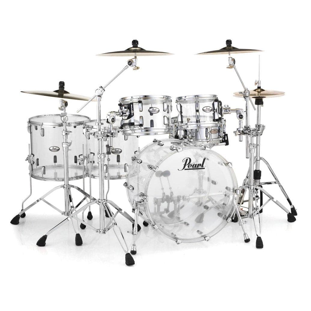 Pearl Crystal Beat Acrylic Drum Set 22/10/12/14/16 - Ultra Clear