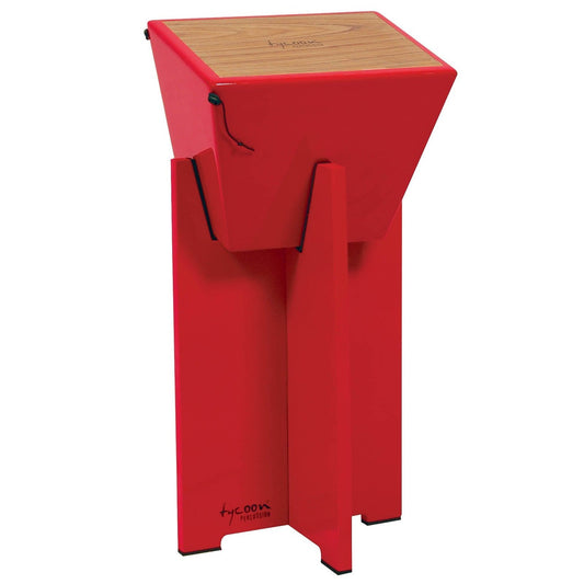 Tycoon Percussion Siam Oak Quinto Cajon Stand Red