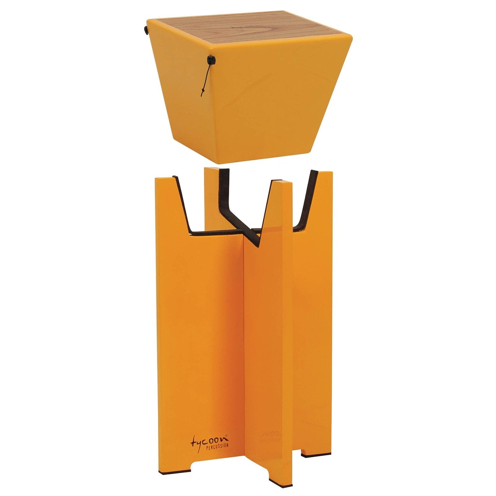 Tycoon Percussion Siam Oak Quinto Cajon Stand Yellow
