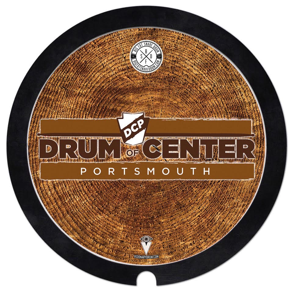 Big Fat Snare Drum Original w/ Drum Center of Portsmouth Logo