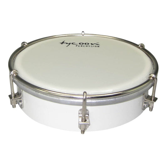 Tycoon Percussion 6 Wooden Tamborim - White