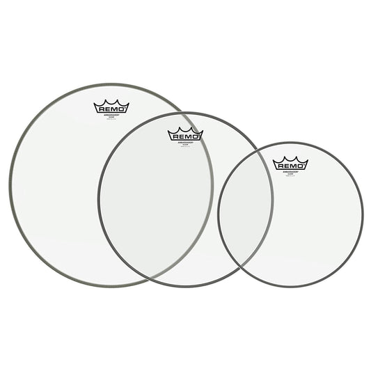 Remo Ambassador Clear Tom Drumhead Pack 12/14/16