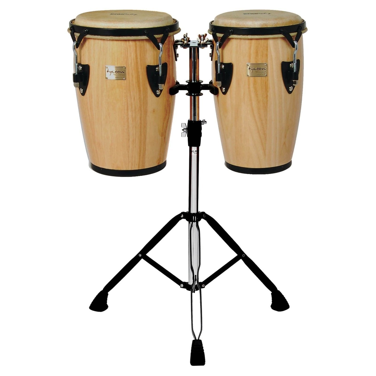 Tycoon 8 & 9 Junior Congas With Double Stand - Natural Finish